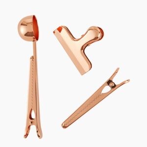 SHORT STORIES Copper Java Clip & Scoop Set